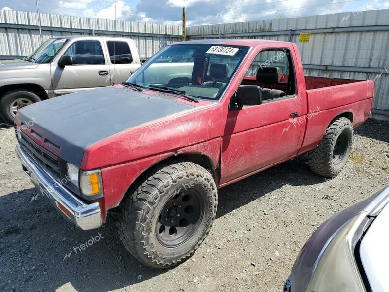 NISSAN D21 SHORT 1990 red  gas 1N6SD11S1LC360719 photo #1