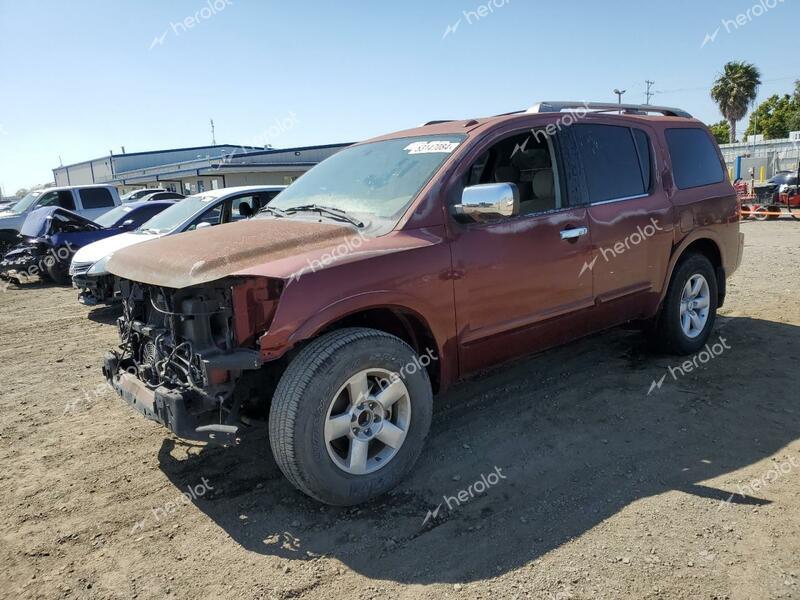 NISSAN ARMADA SV 2011 red 4dr spor gas 5N1AA0ND7BN608225 photo #1