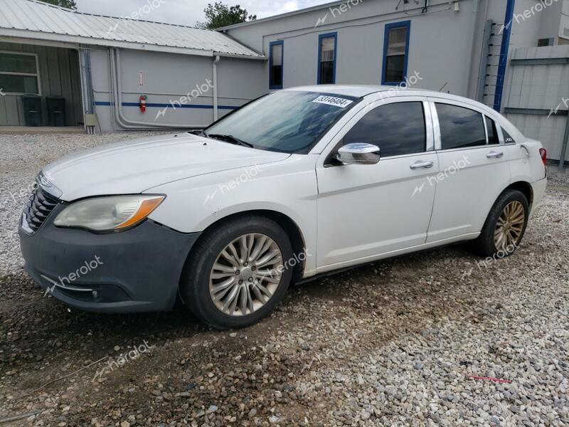 CHRYSLER 200 LIMITE 2012 white sedan 4d gas 1C3CCBCB6CN107675 photo #1