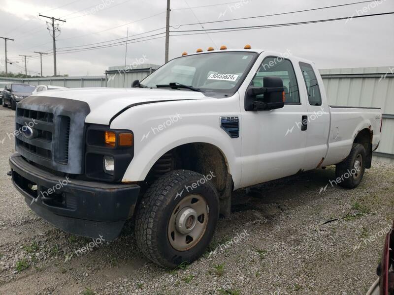 FORD F250 SUPER 2009 white  gas 1FTSX21579EA43437 photo #1