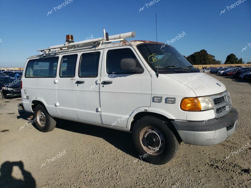 DODGE RAM VAN B3 1999 white cargo va gas 2B7LB31Z6XK518323 photo #1