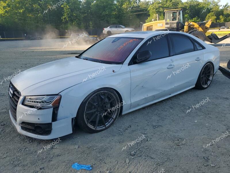 AUDI S8 PLUS QU 2016 white sedan 4d gas WUAJ5AFD1GN900346 photo #1