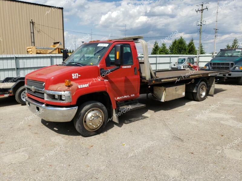 CHEVROLET C5500 C5C0 2009 red chassis gas 1GBE5C1G49F402221 photo #1