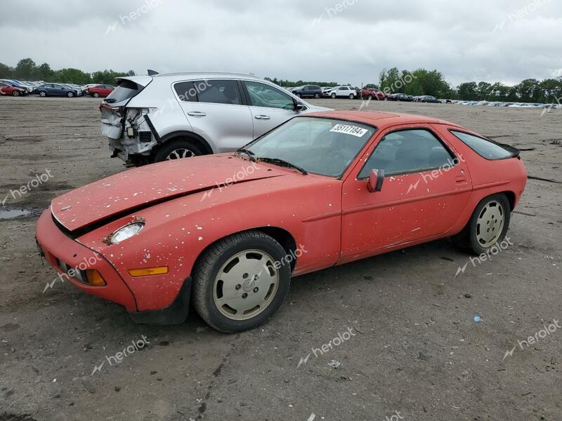 PORSCHE 928 S 1984 red  gas WP0JB0927ES862887 photo #1