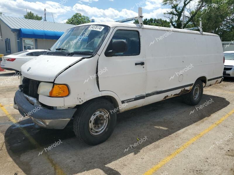 DODGE RAM VAN B2 2002 white  gas 2B7JB21Y42K146983 photo #1