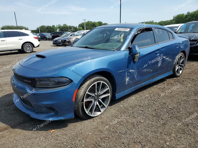 DODGE CHARGER R/ 2020 blue  gas 2C3CDXCT7LH155407 photo #1