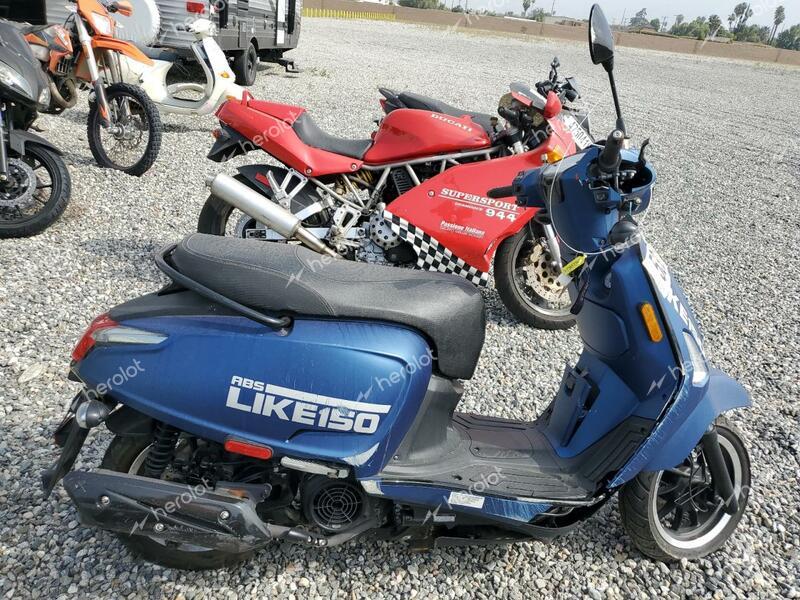 KYMCO USA INC LIKE 150 2022 blue  gas LC2DBJ142NC100283 photo #1