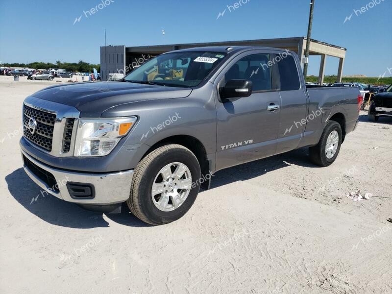 NISSAN TITAN S 2018 gray  gas 1N6AA1CK8JN505189 photo #1