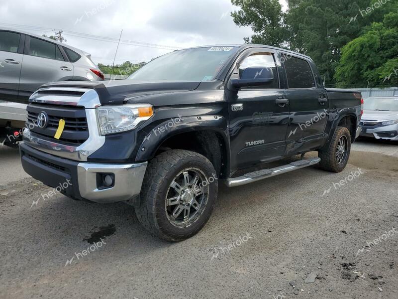 TOYOTA TUNDRA CRE 2015 black crew pic gas 5TFEY5F16FX181603 photo #1