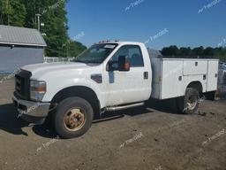 FORD F350 SUPER 2008 white chassis diesel 1FDWF37R78ED28525 photo #2