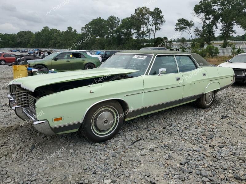 FORD LTD 1972 green   2W63S259438 photo #1