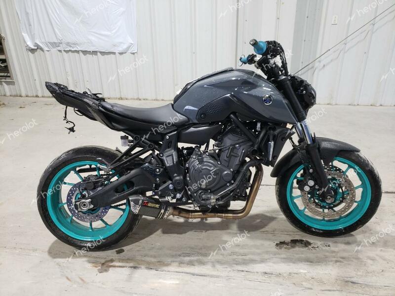 YAMAHA MT07 2022 gray  gas JYARM32E2NA003467 photo #1