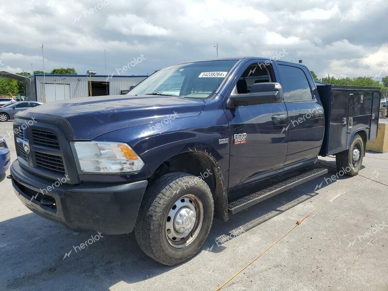 DODGE RAM 2500 S 2012 blue crew pic gas 3C7WD5HT7CG280898 photo #1