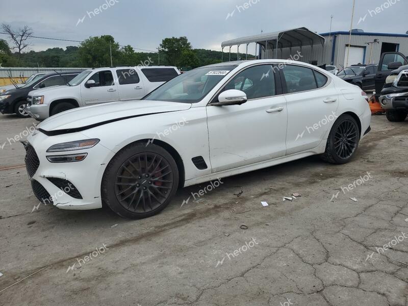 GENESIS G70 LAUNCH 2022 white  gas KMTG14TE2NU081076 photo #1