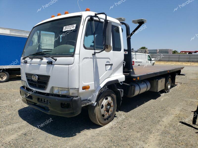 NISSAN DIESEL UD2300 2008 white tilt cab diesel JNALC81H48AK70140 photo #1