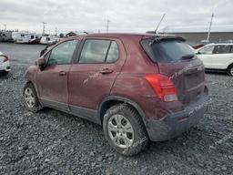 CHEVROLET TRAX LS 2015 burgundy  gas 3GNCJKSB0FL166798 photo #3