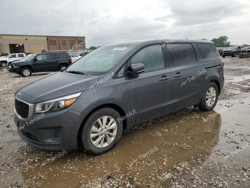 KIA SEDONA LX 2017 gray sports v gas KNDMB5C19H6225149 photo #1