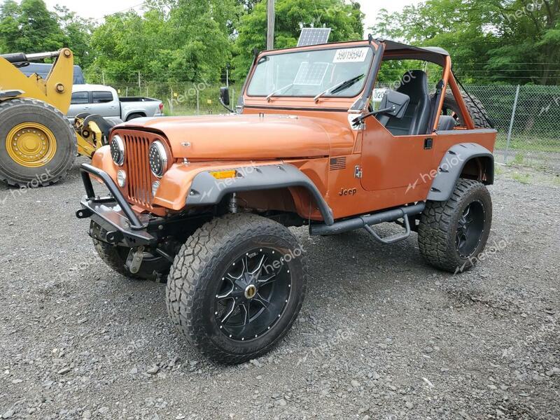 JEEP JEEP CJ7 1981 orange  gas 1JCCM87A8BT005817 photo #1