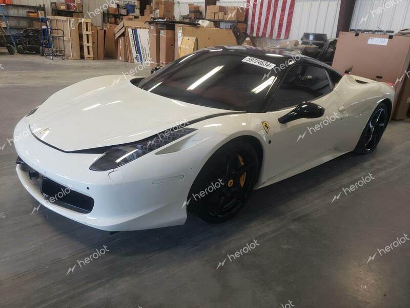 FERRARI 458 ITALIA 2011 white coupe gas ZFF67NFA3B0182400 photo #1