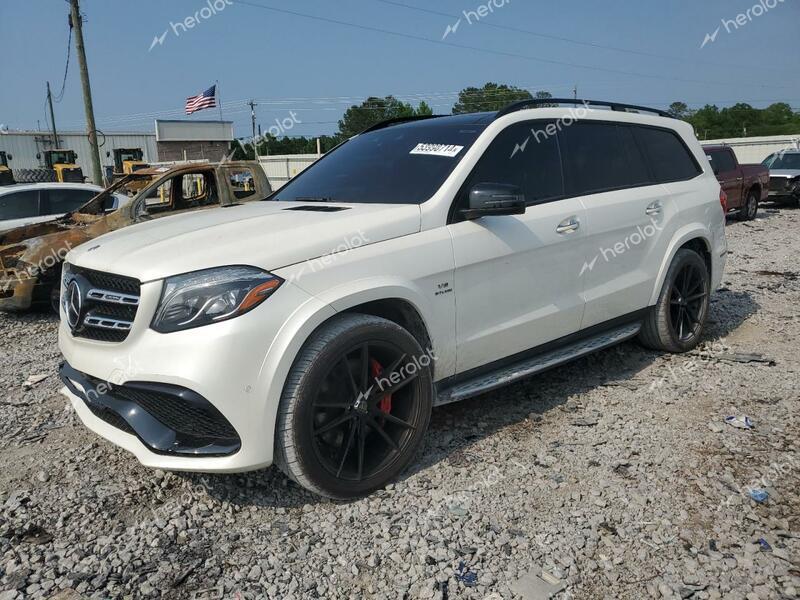 MERCEDES-BENZ GLS 63 AMG 2018 white  gas 4JGDF7FE3JB107105 photo #1