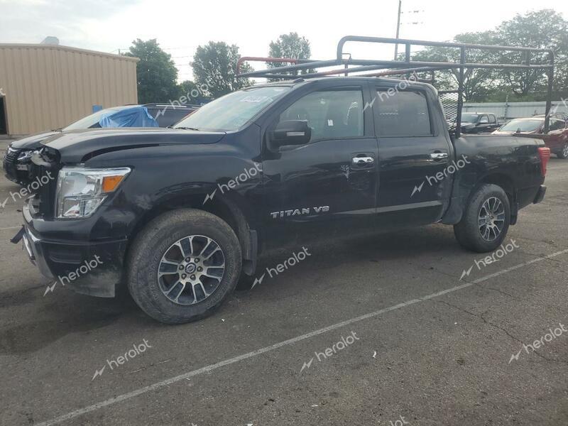 NISSAN TITAN SV 2020 black  gas 1N6AA1ED7LN505721 photo #1