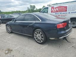 AUDI A8 QUATTRO 2014 blue  gas WAUAGAFD7EN003632 photo #3