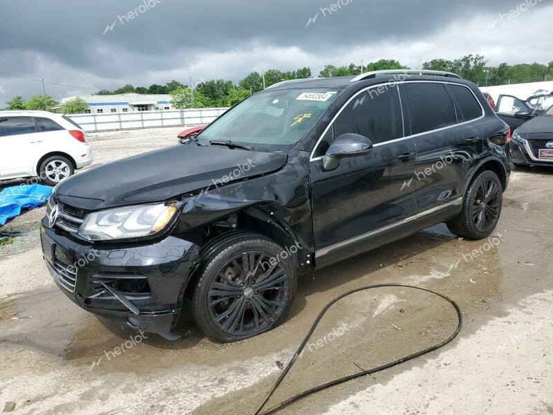 VOLKSWAGEN TOUAREG V6 2014 black  gas WVGEF9BP0ED006136 photo #1