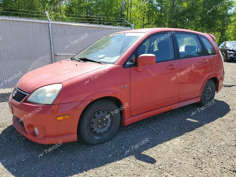 SUZUKI AERIO SX 2005 red hatchbac gas JS2RD61H355300568 photo #1