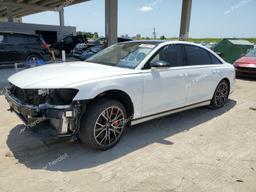 AUDI S8 2020 white  gas WAU8SAF83LN010428 photo #2