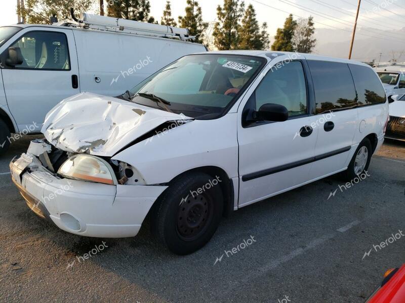 FORD WINDSTAR W 2003 white extended gas 2FMZA50453BB40449 photo #1