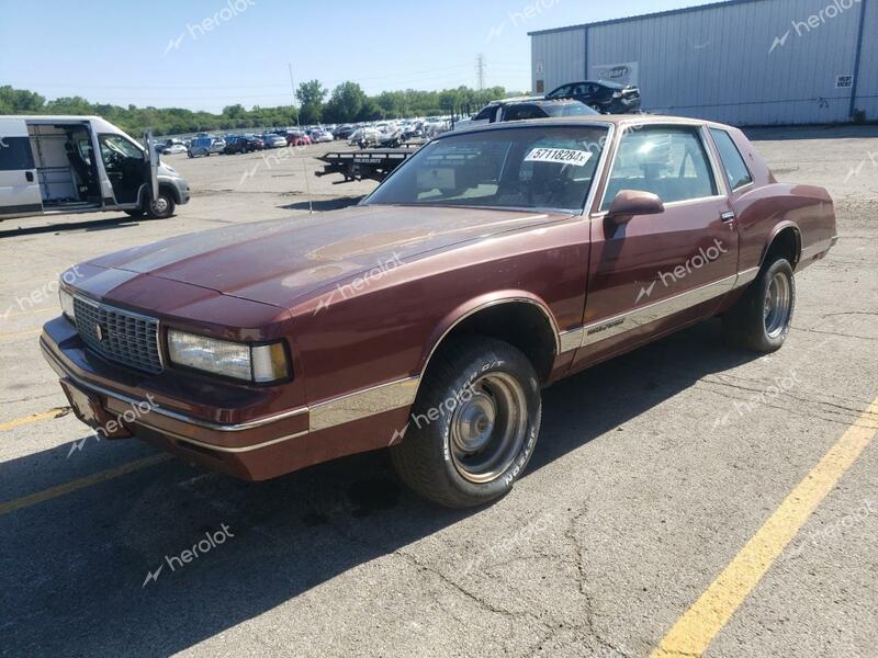 CHEVROLET MONTE CARL 1987 red coupe gas 1G1GZ11Z2HP118439 photo #1