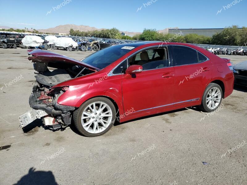 LEXUS HS 250H 2010 burgundy sedan 4d hybrid engine JTHBB1BA1A2024374 photo #1