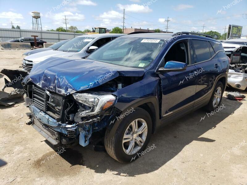 GMC TERRAIN SL 2019 blue  gas 3GKALMEV7KL394260 photo #1