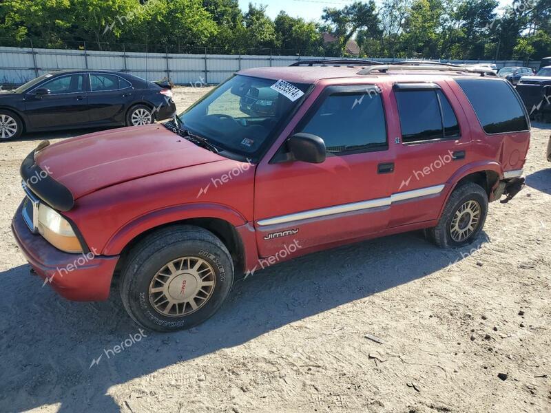 GMC JIMMY 2001 red  gas 1GKDT13W912148723 photo #1