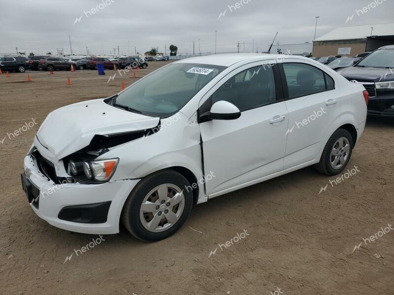 CHEVROLET SONIC LS 2014 white  gas 1G1JA5SH5E4152964 photo #1