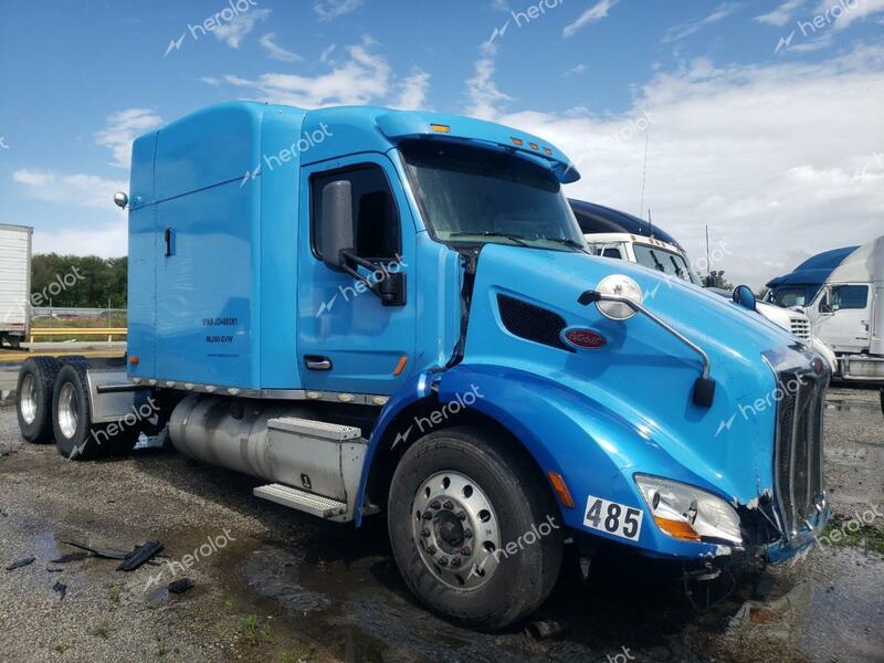 PETERBILT 579 2018 blue  diesel 1XPBDP9X6JD489261 photo #1