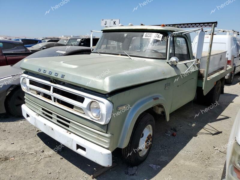 DODGE RAM 150 1970 green   D31BE0S145358 photo #1