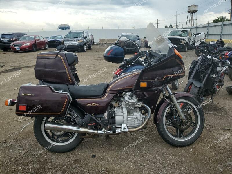 HONDA GL500 I 1982 maroon road/str gas JH2PC0218CM111217 photo #1