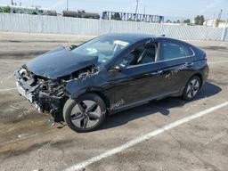 HYUNDAI IONIQ LIMI 2020 black  hybrid engine KMHC05LC9LU241421 photo #2