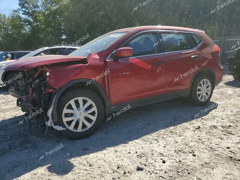 NISSAN ROGUE S 2017 red  gas JN8AT2MV9HW263274 photo #1