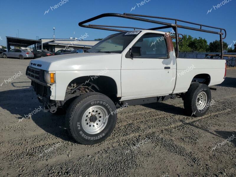 NISSAN D21 SHORT 1990 white pickup gas 1N6SD11Y9LC333482 photo #1