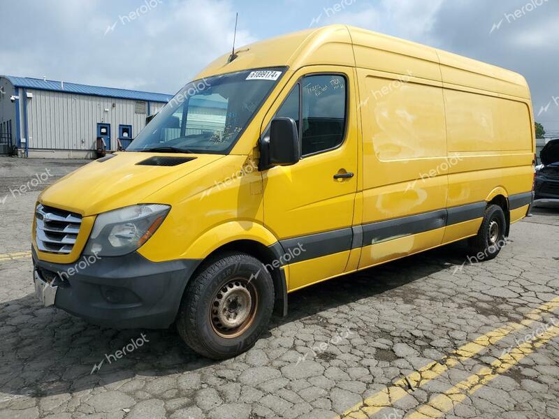 FREIGHTLINER SPRINTER 2 2014 yellow extended diesel WDYPE8DB6E5849364 photo #1