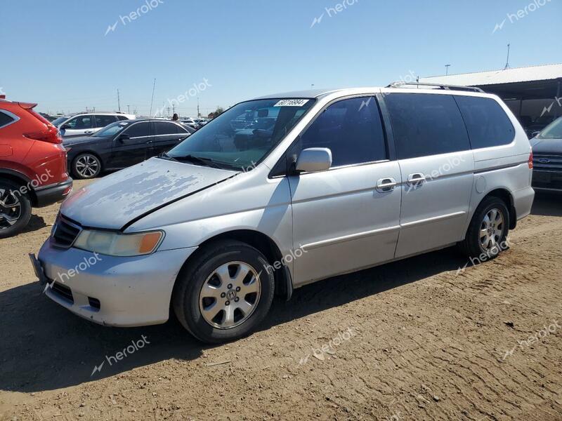 HONDA ODYSSEY EX 2002 silver  gas 5FNRL18902B042969 photo #1