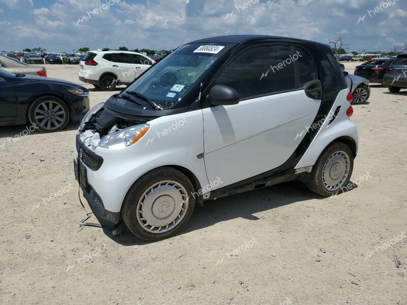 SMART FORTWO PUR 2015 white coupe gas WMEEJ3BA2FK802364 photo #1