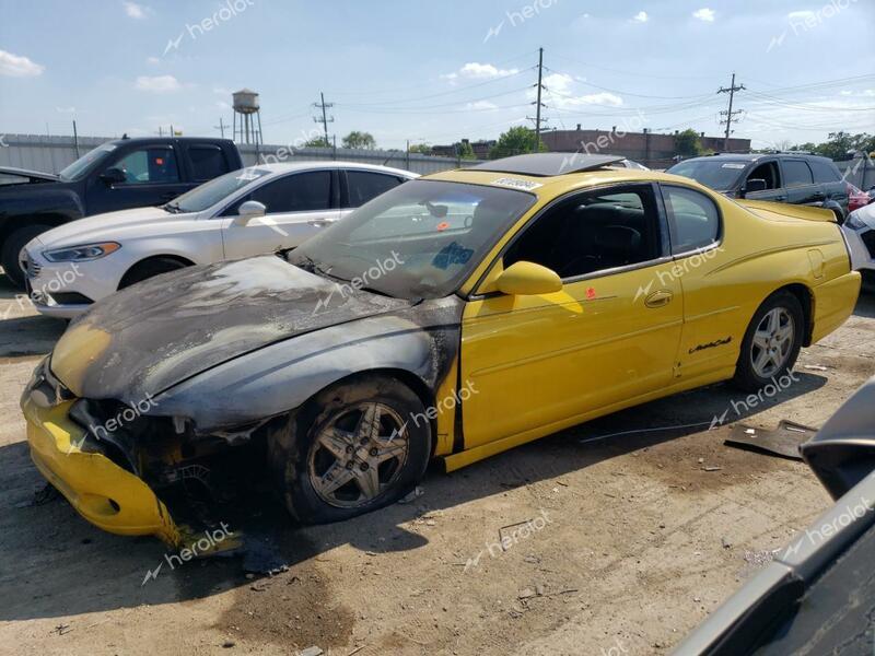 CHEVROLET MONTE CARL 2002 yellow  gas 2G1WW15E229303270 photo #1