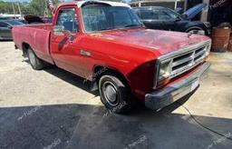 DODGE D-SERIES D 1990 red pickup gas 1B7GE16Y7LS601191 photo #2