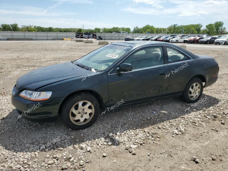 HONDA ACCORD EX 2000 green coupe gas 1HGCG325XYA034375 photo #1