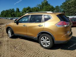 NISSAN ROGUE S 2015 gold 4dr spor gas KNMAT2MV9FP517116 photo #3