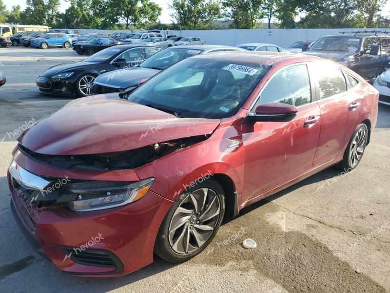 HONDA INSIGHT TO 2021 red  hybrid engine 19XZE4F94ME009092 photo #1