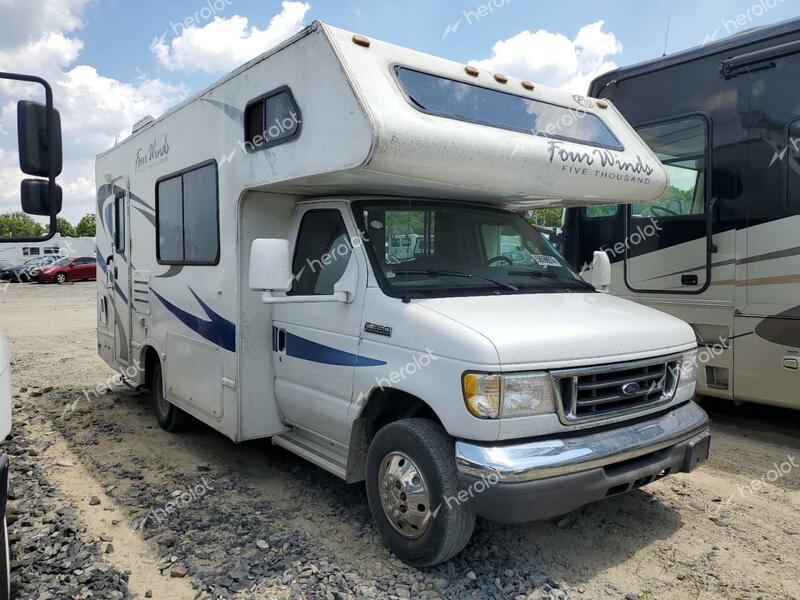 FORD ECONOLINE 2007 white  gas 1FDWE35L27DB35026 photo #1